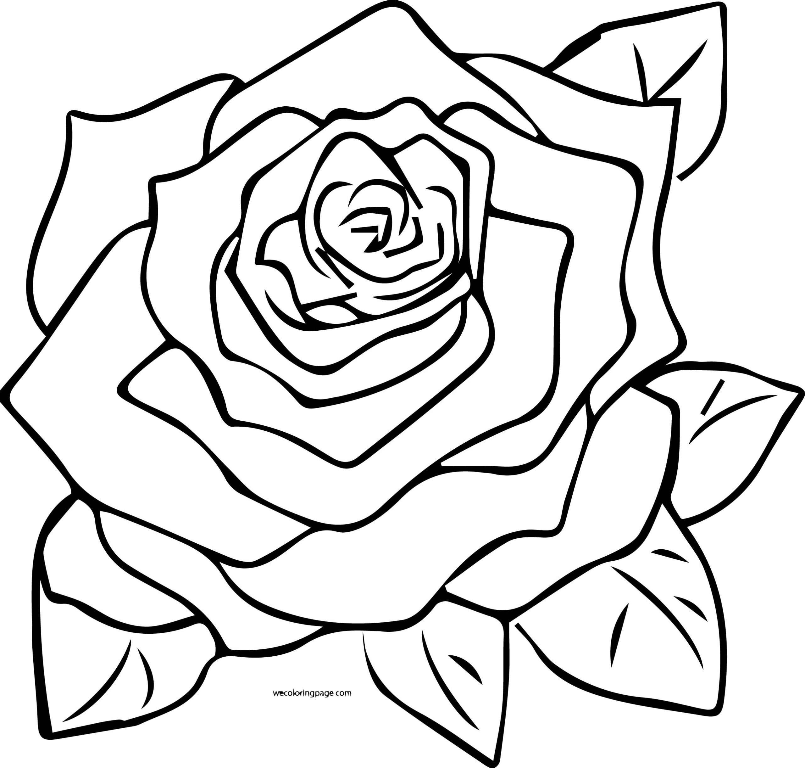 Rose Coloring Pages Printable Sketch Coloring Page