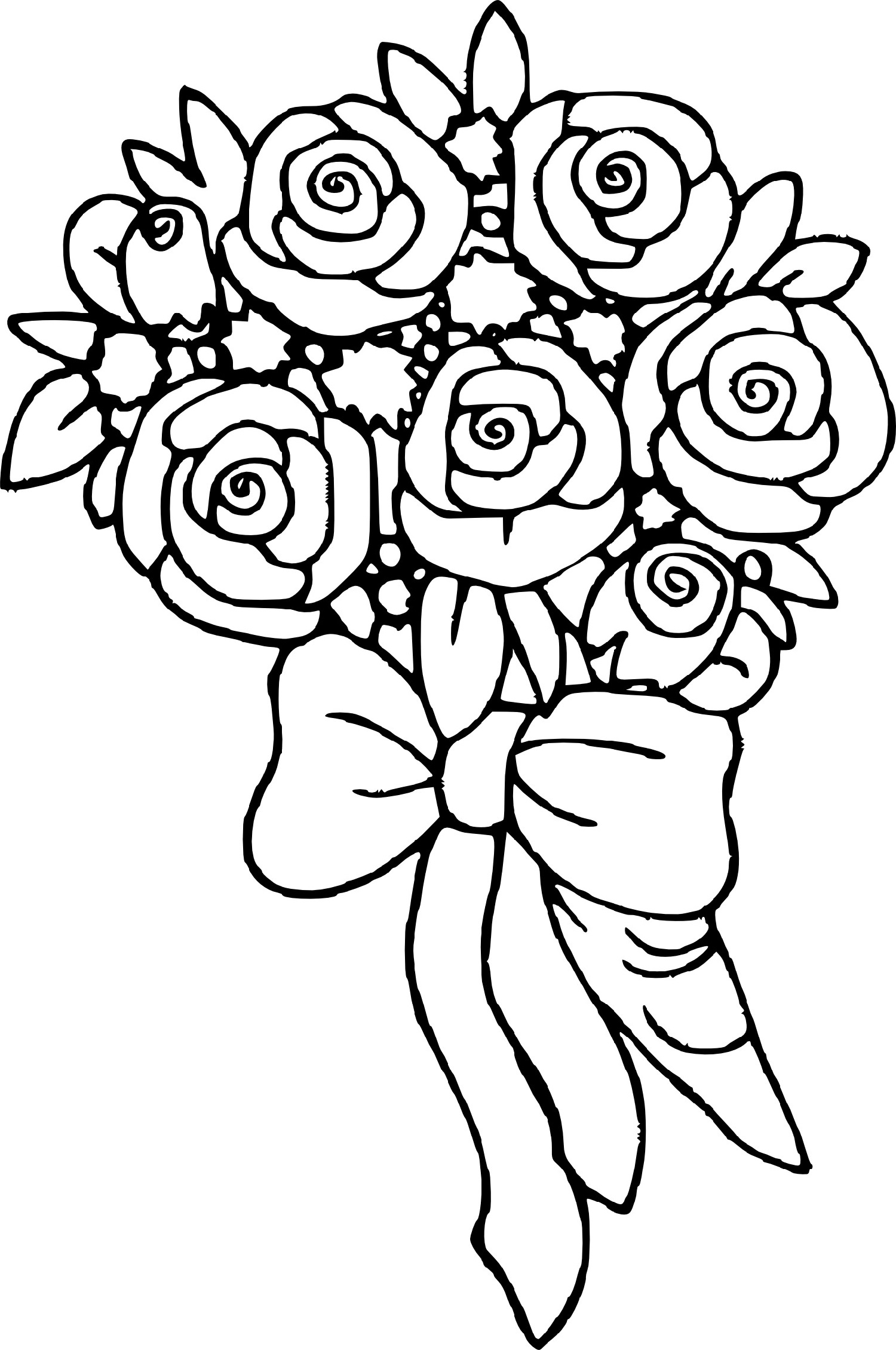 Rose Coloring Page Printable