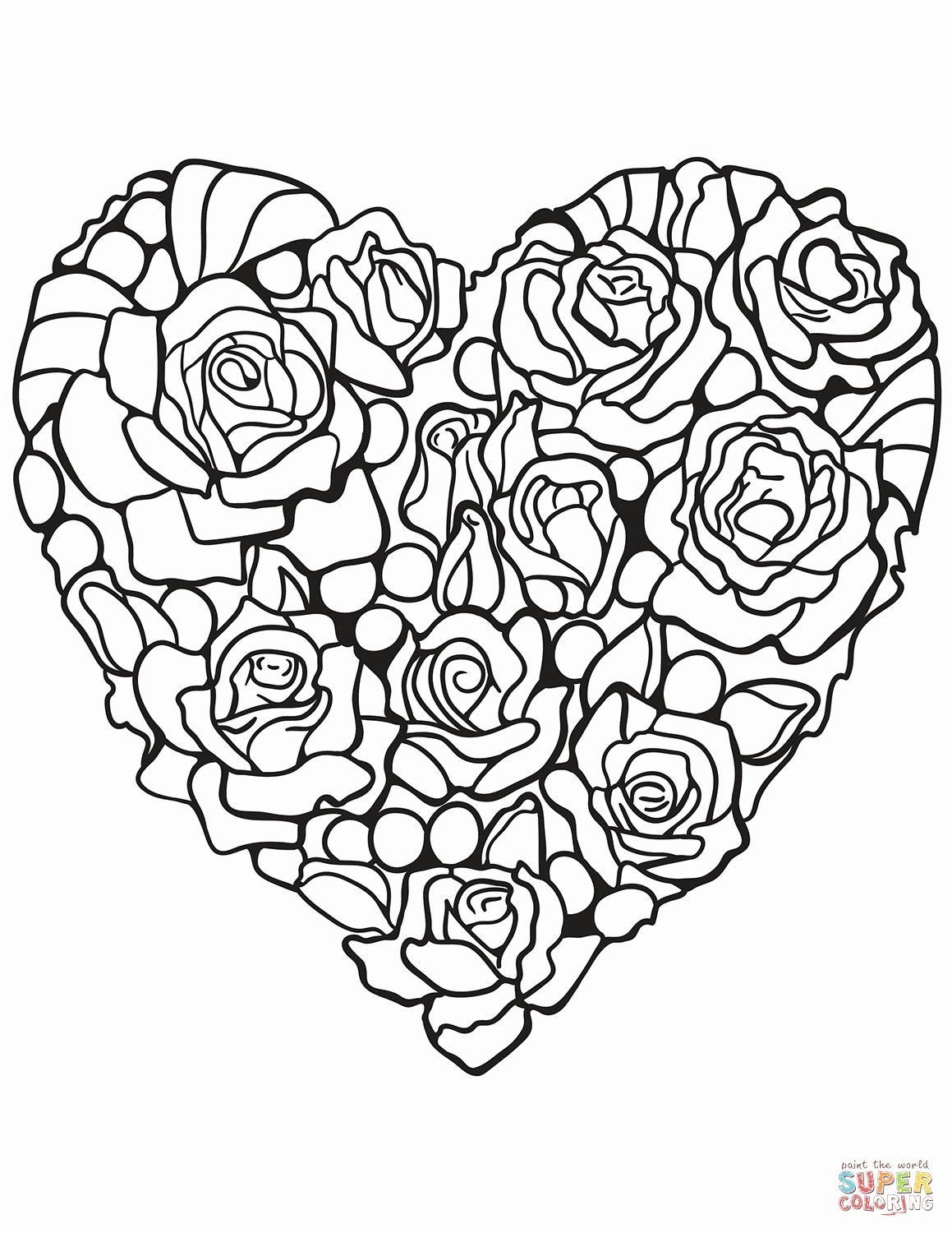 Rose Printable Coloring Pages