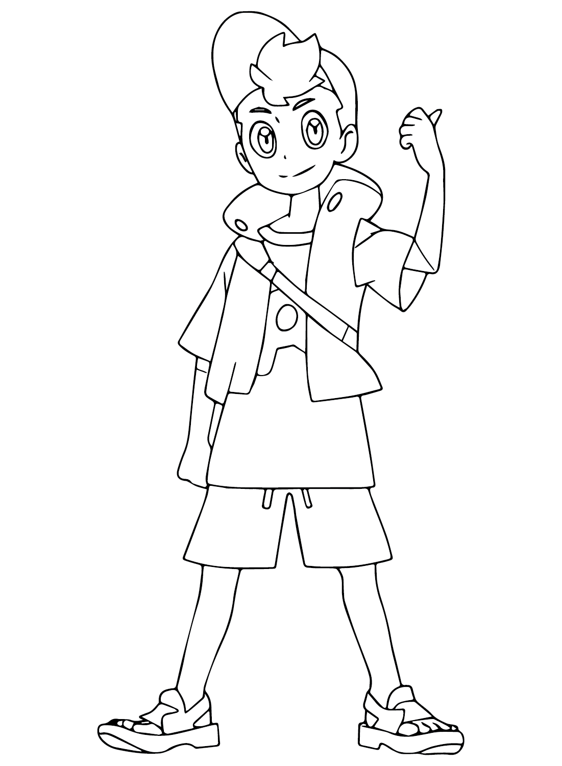 Roy Pokemon Color Page Free Printable Coloring Pages