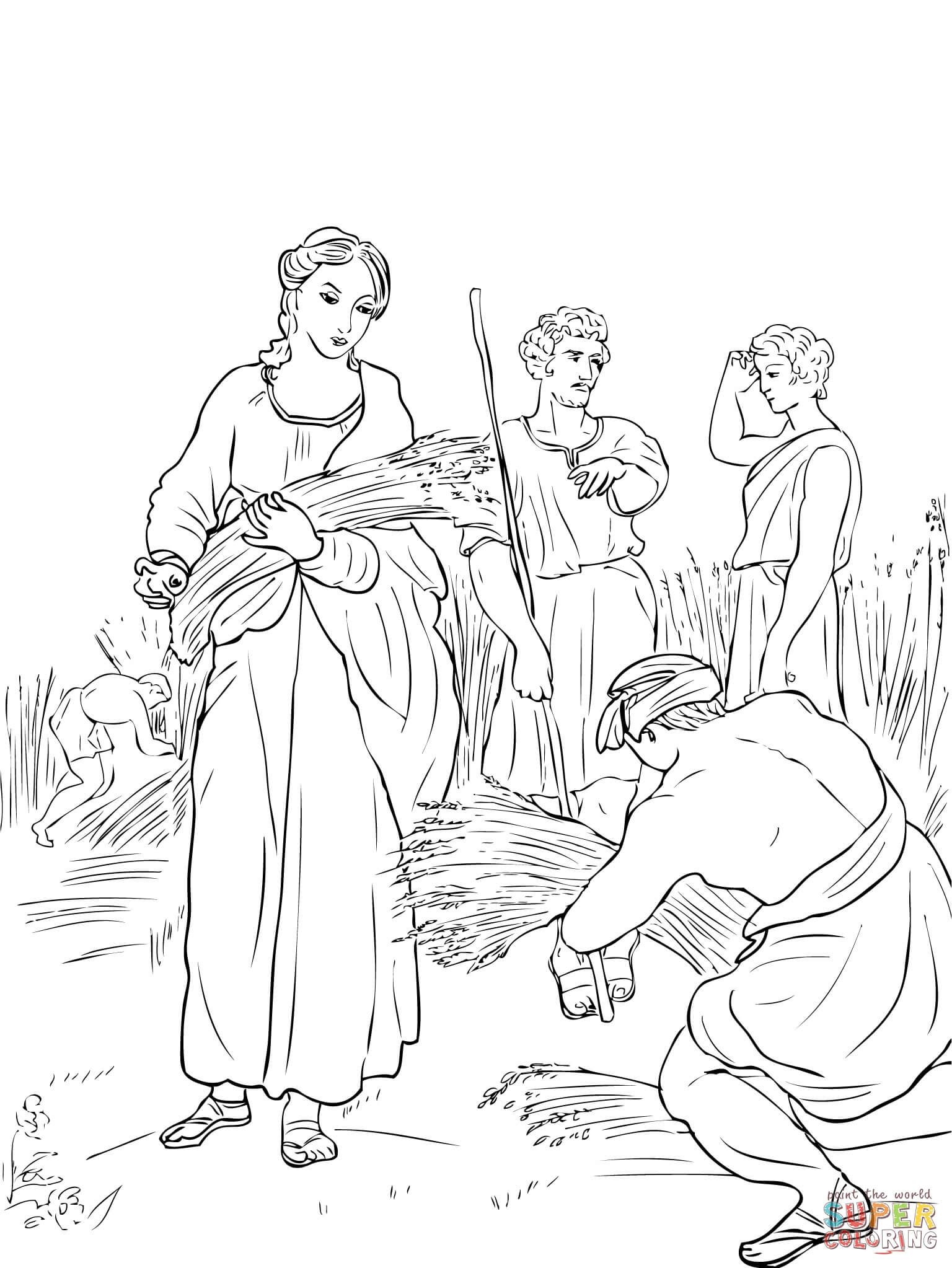 Ruth And Naomi Coloring Page Free Printable Coloring Pages Ruth And Naomi Bible Coloring