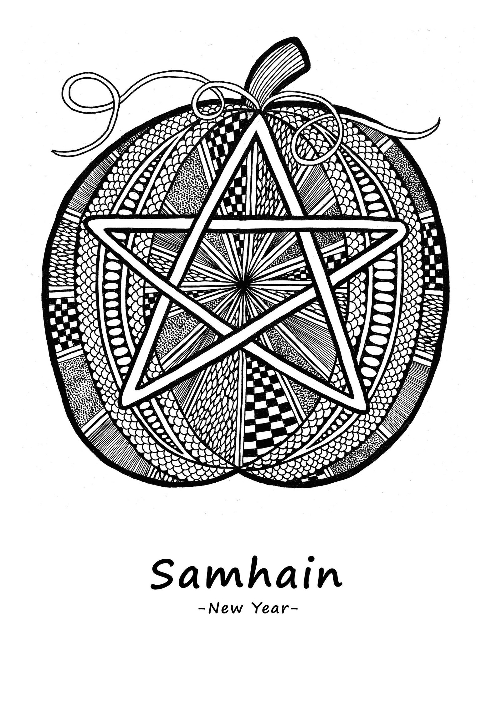 Printable Coloring Pages Samhain