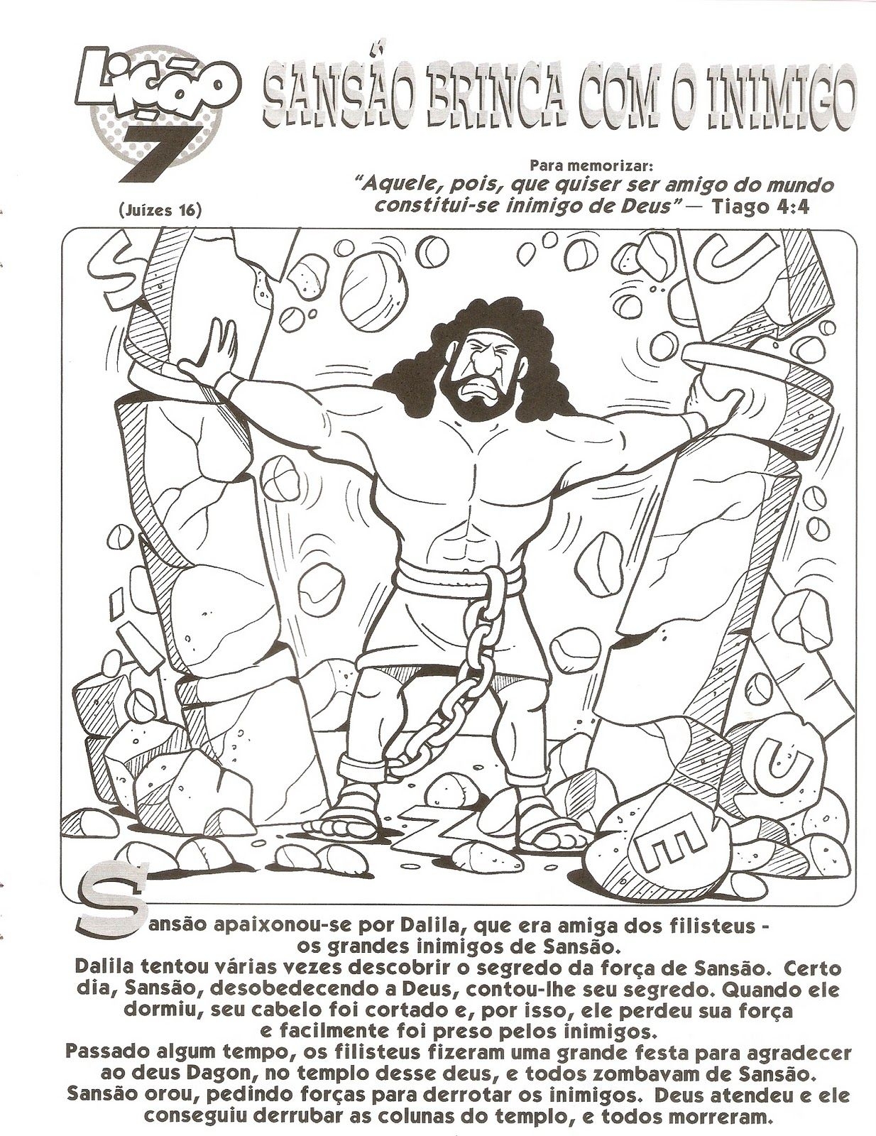 Samson Coloring Pages For Preschoolers Thousand Of The Best Printable Coloring Pages For Kids