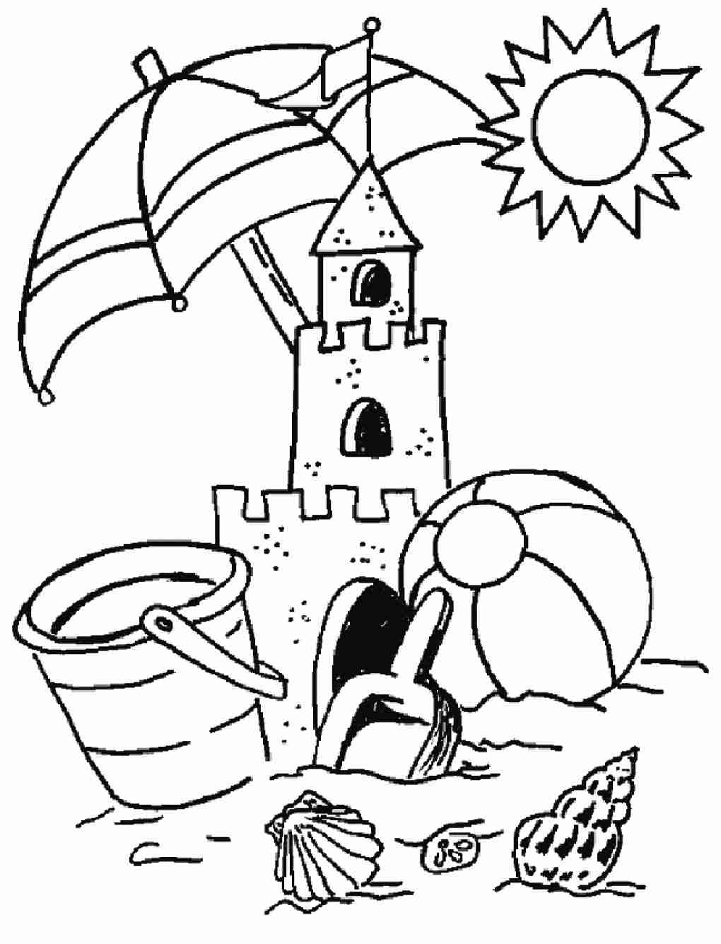 Sand Castle Coloring Page At GetColorings Free Printable Colorings Pages To Print And Color