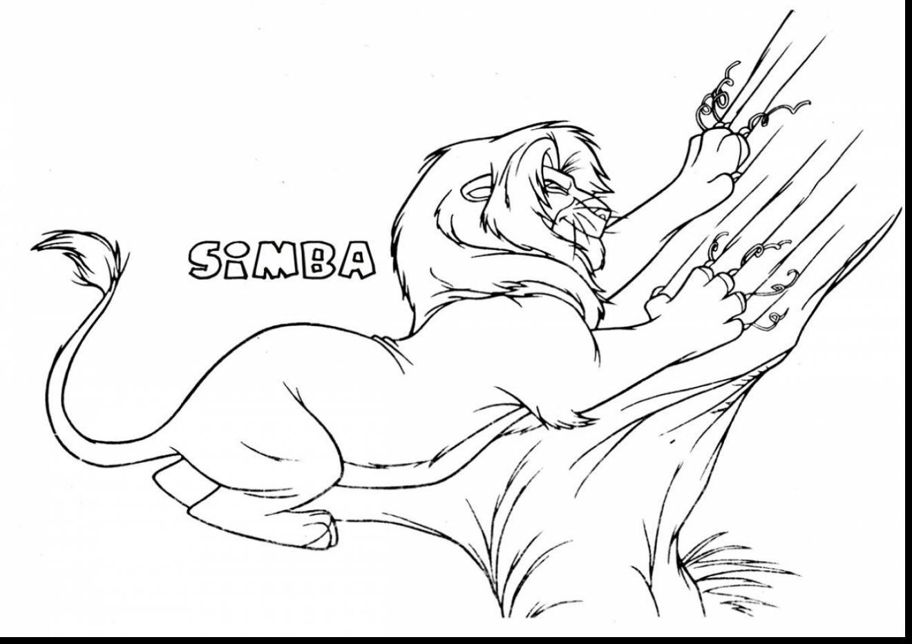 Printable Scar Coloring Page