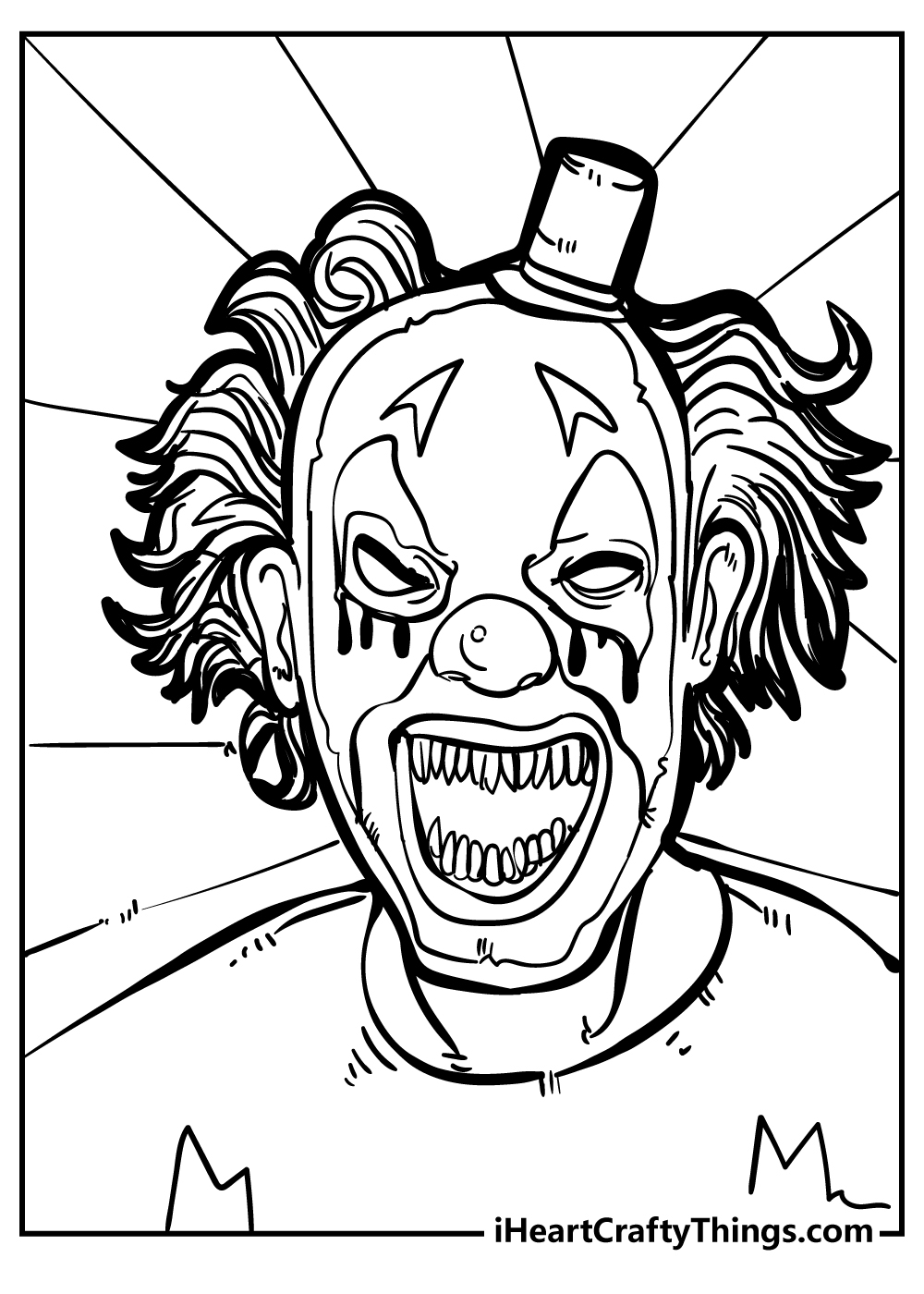 Scary Coloring Pages Printable
