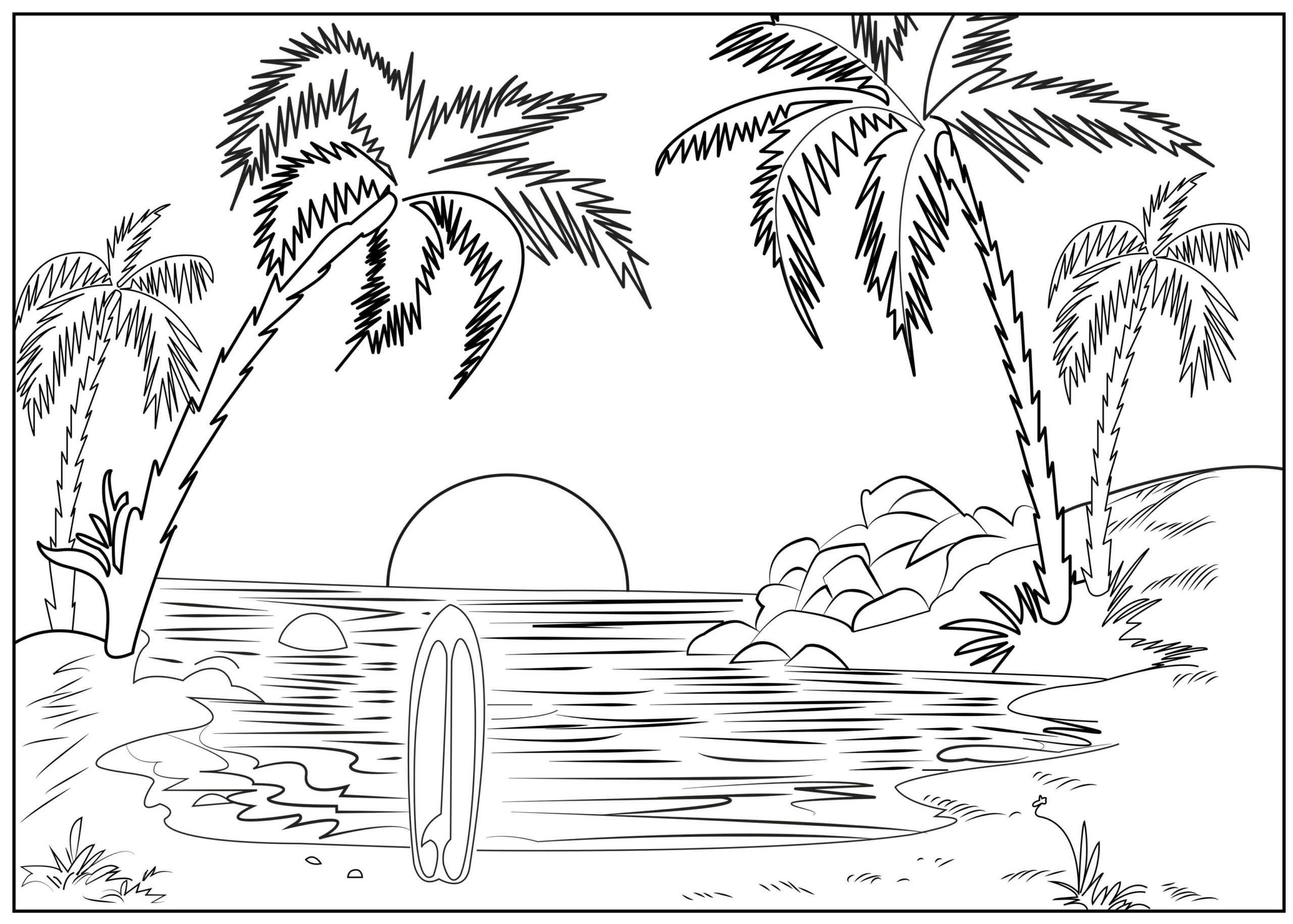 Scenery From Around The World Coloring Pages Coloring Pages