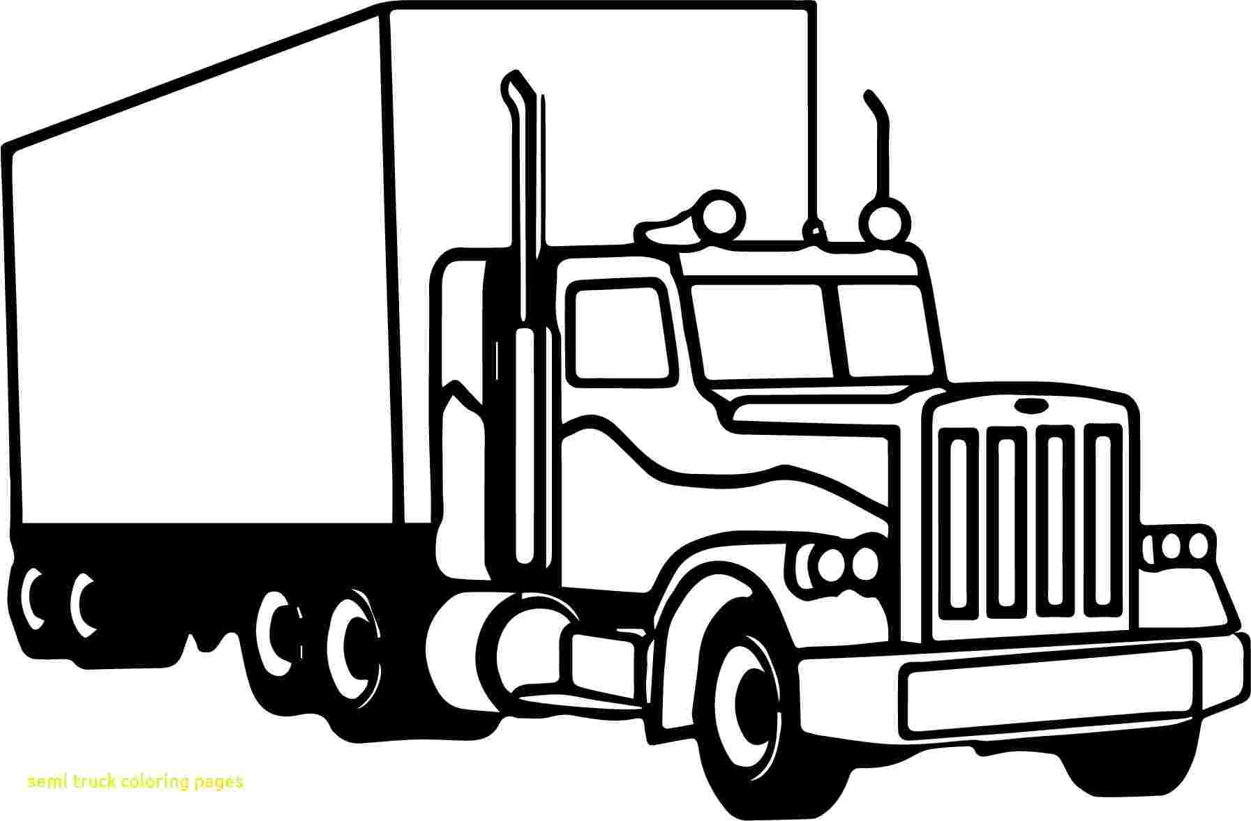 Semi Truck Coloring Sheets Coloring Pages