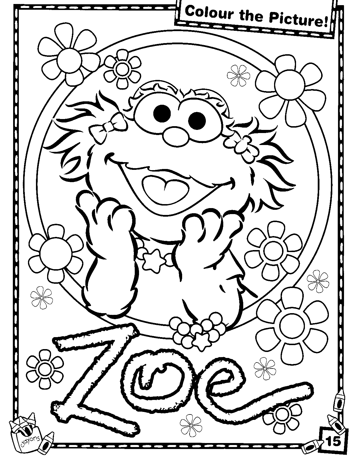 Sesame Street Printable Coloring Pages