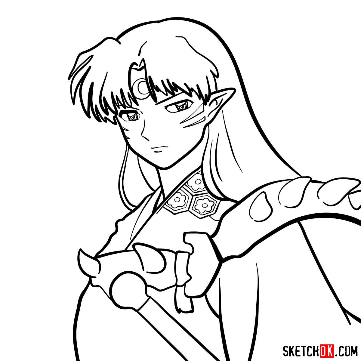 Coloring Pages Sesshomaru Printable