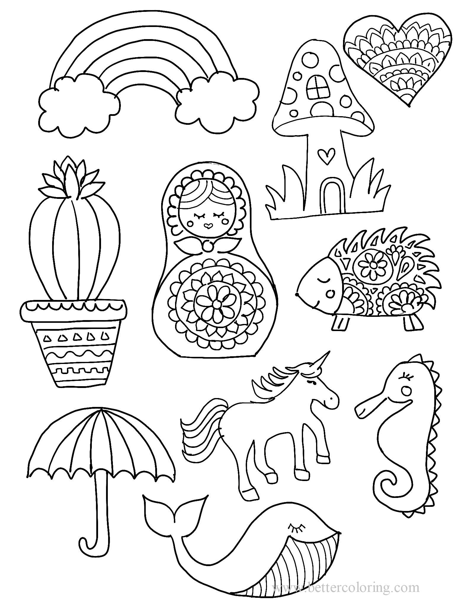 Sharpie Icons Coloring Pages Free Printable Coloring Pages