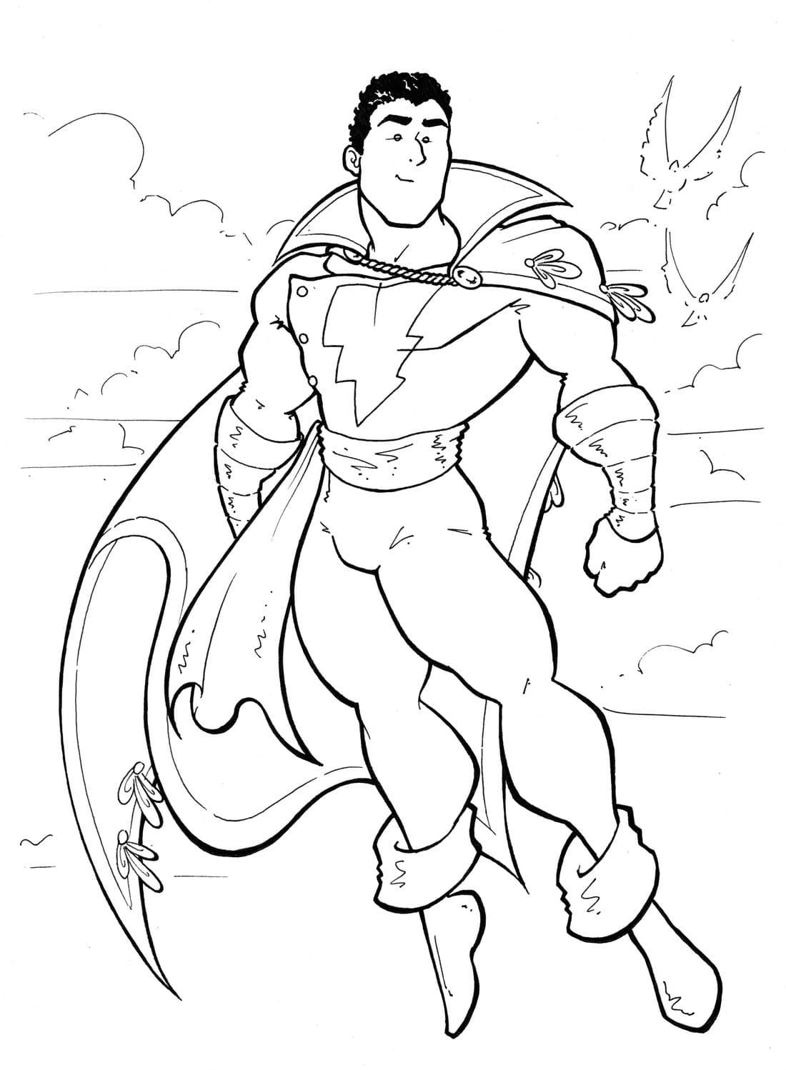 Shazam Coloring Pages 90 Coloring Pages For Kids To Print For Free