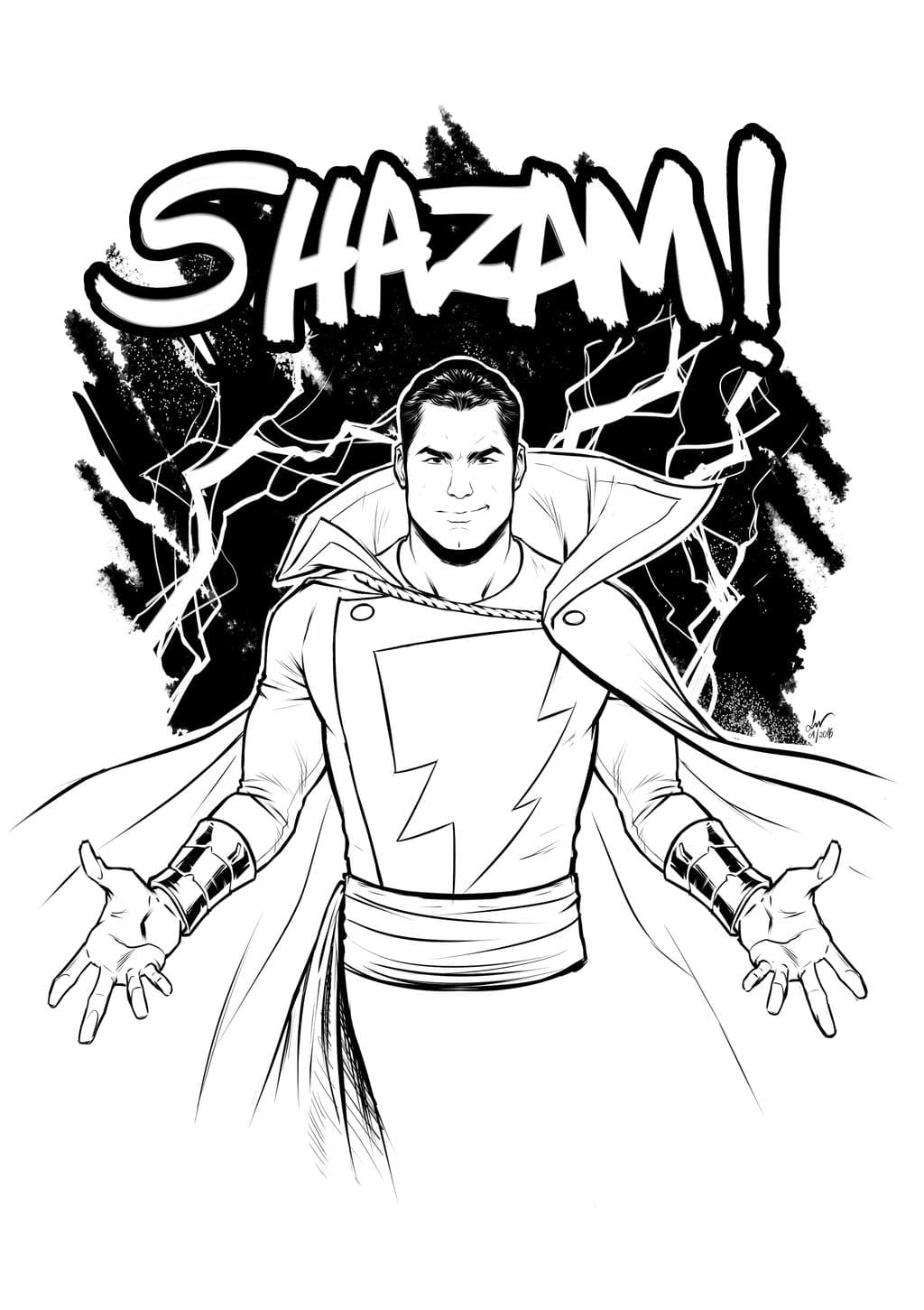 Shazam Coloring Pages 90 Coloring Pages For Kids To Print For Free