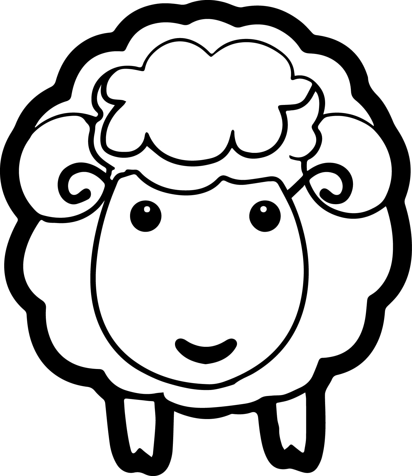 Sheep Printable Coloring Pages