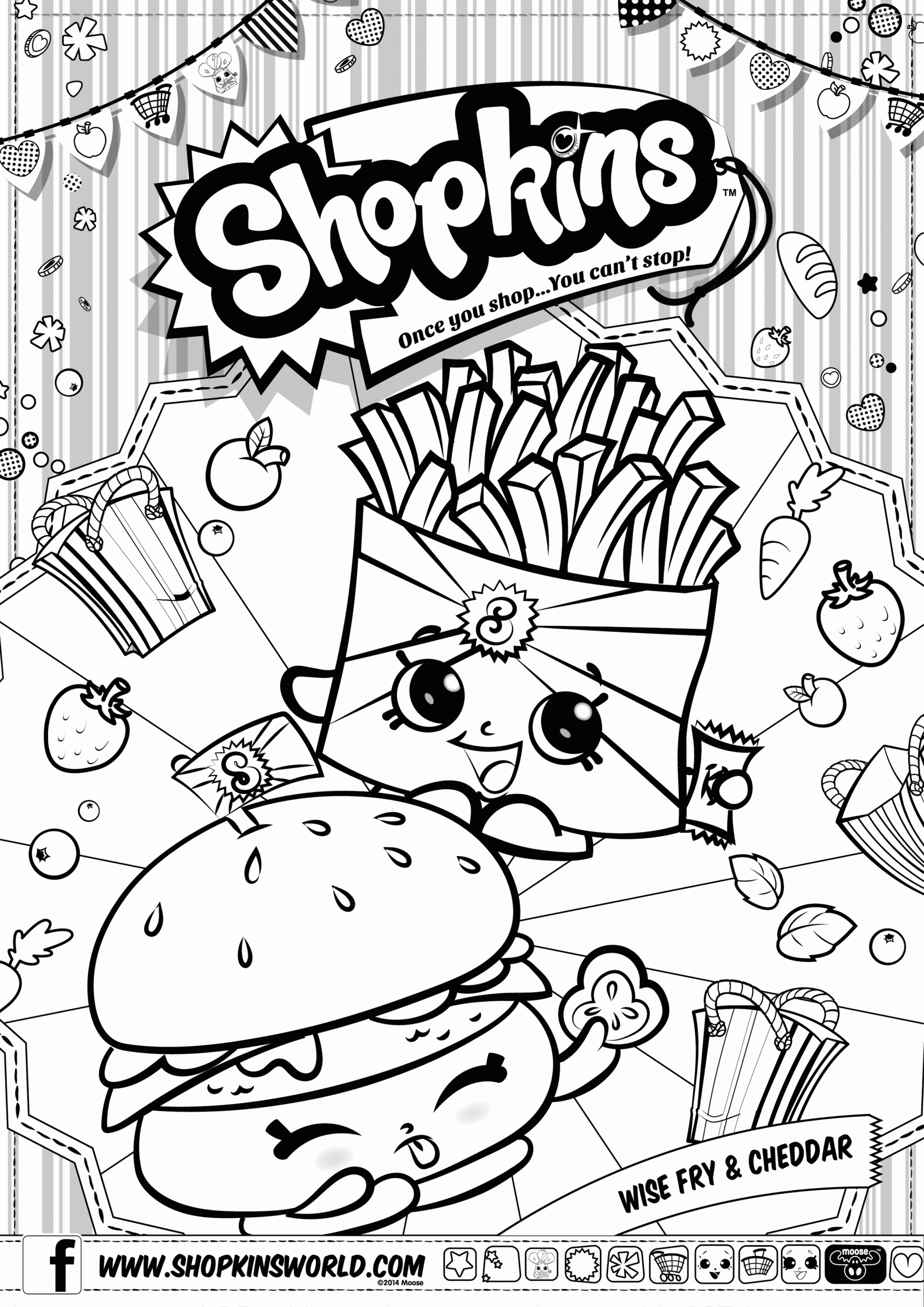 Shopkin Coloring Page Printable