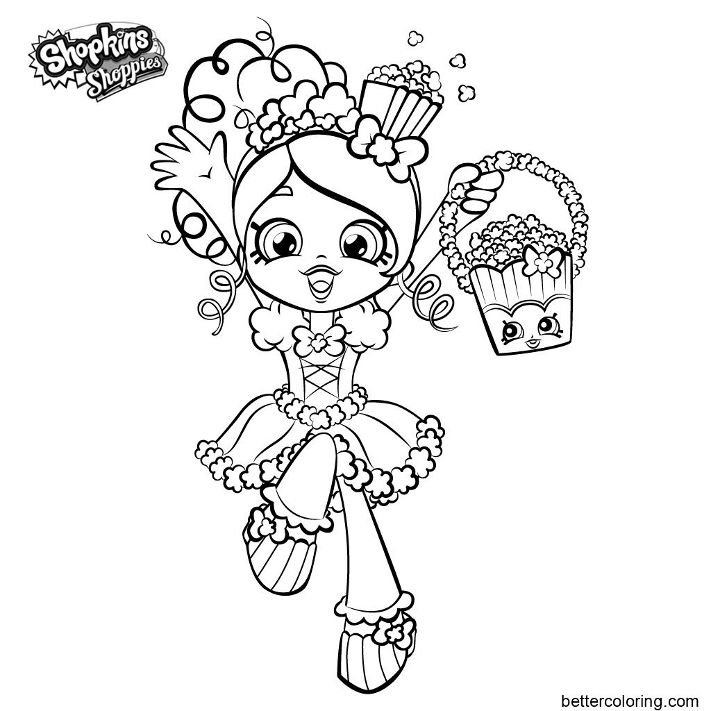 Shoppie Girls Printable Coloring Pages Coloring Pages