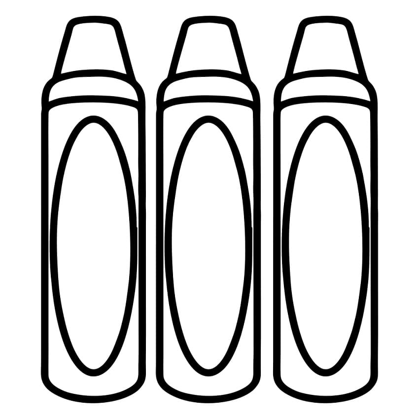 Simple Crayons Coloring Page Free Printable Coloring Pages For Kids