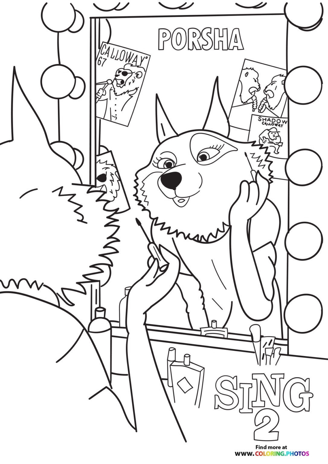 Sing 2 Coloring Pages For Kids Free And Easy Print Or Download