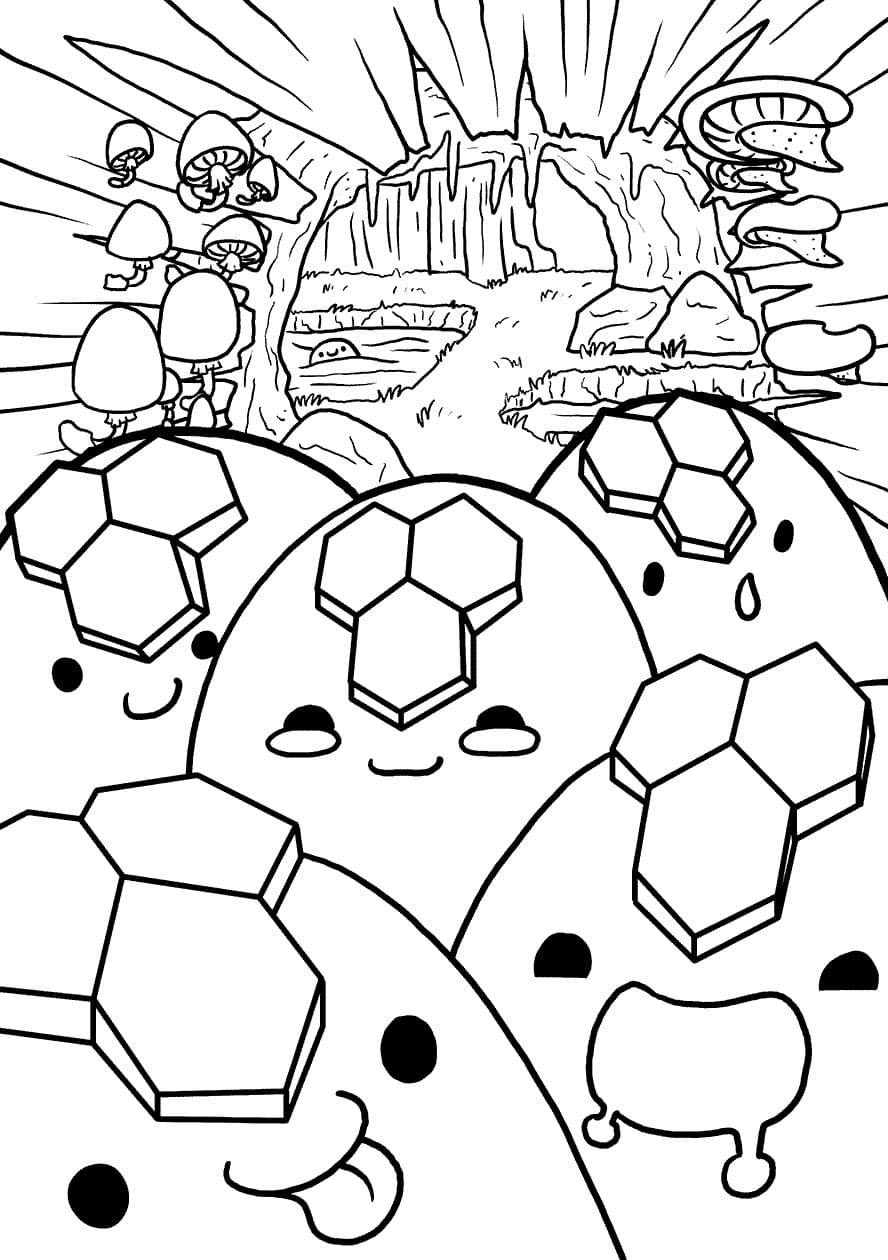 Slime Coloring Pages Print For Kids WONDER DAY Coloring Pages For Children And Adults