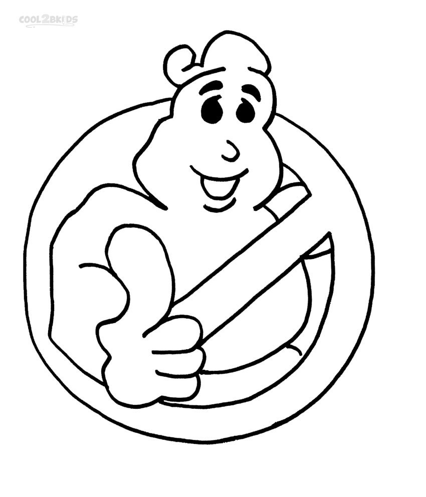 Slimer Coloring Pages Printable Coloring Pages