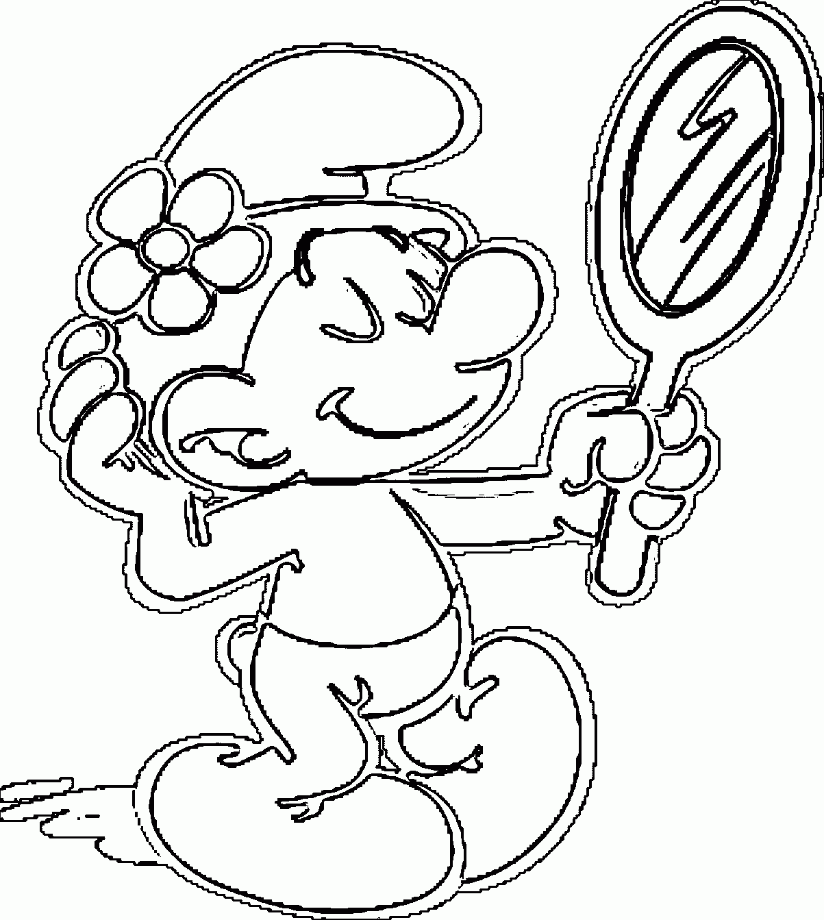 Smurf Christmas Coloring Pages Coloring Home