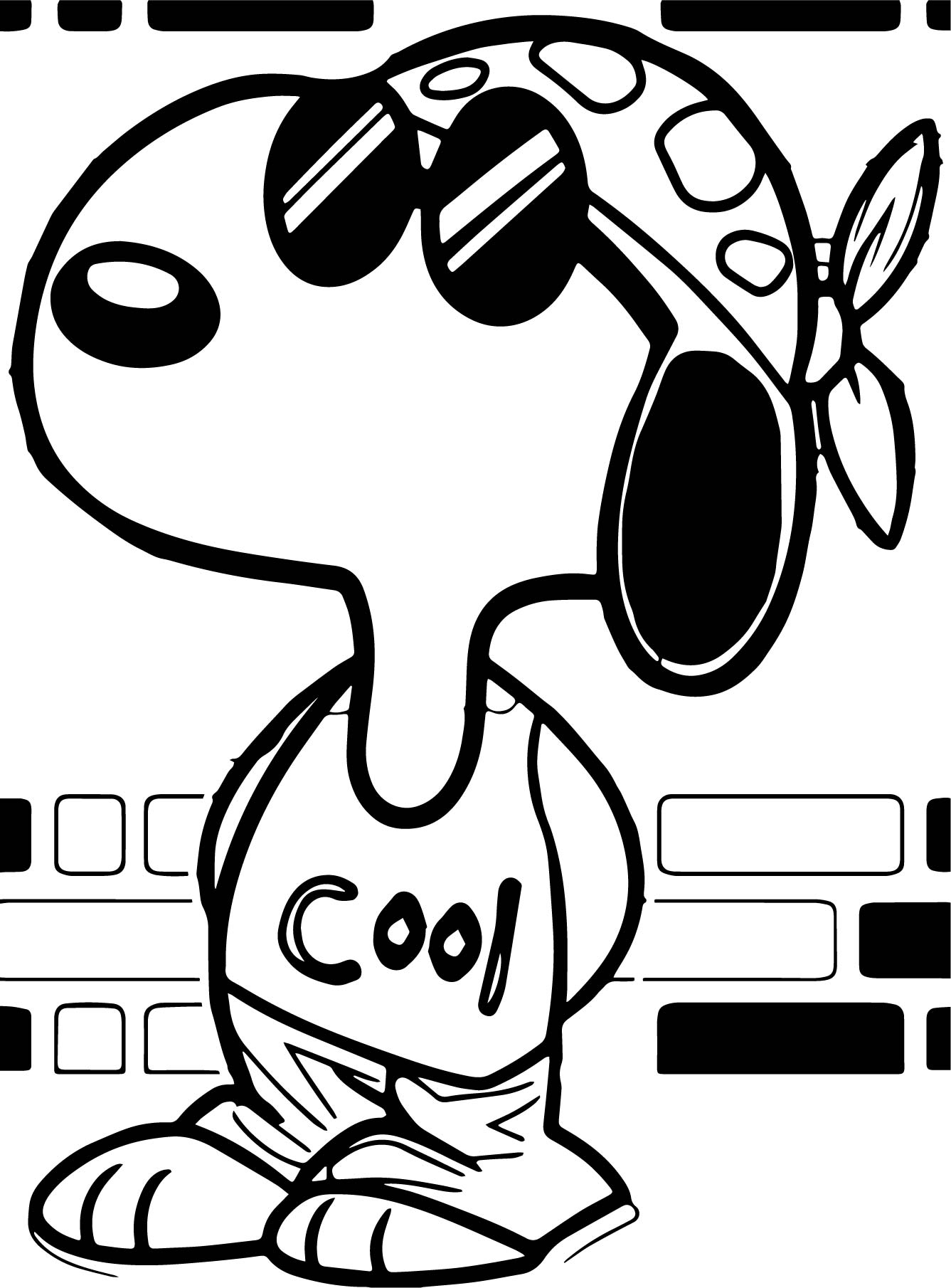 Snoopy Coloring Pages Printable Free Download Gambr Co