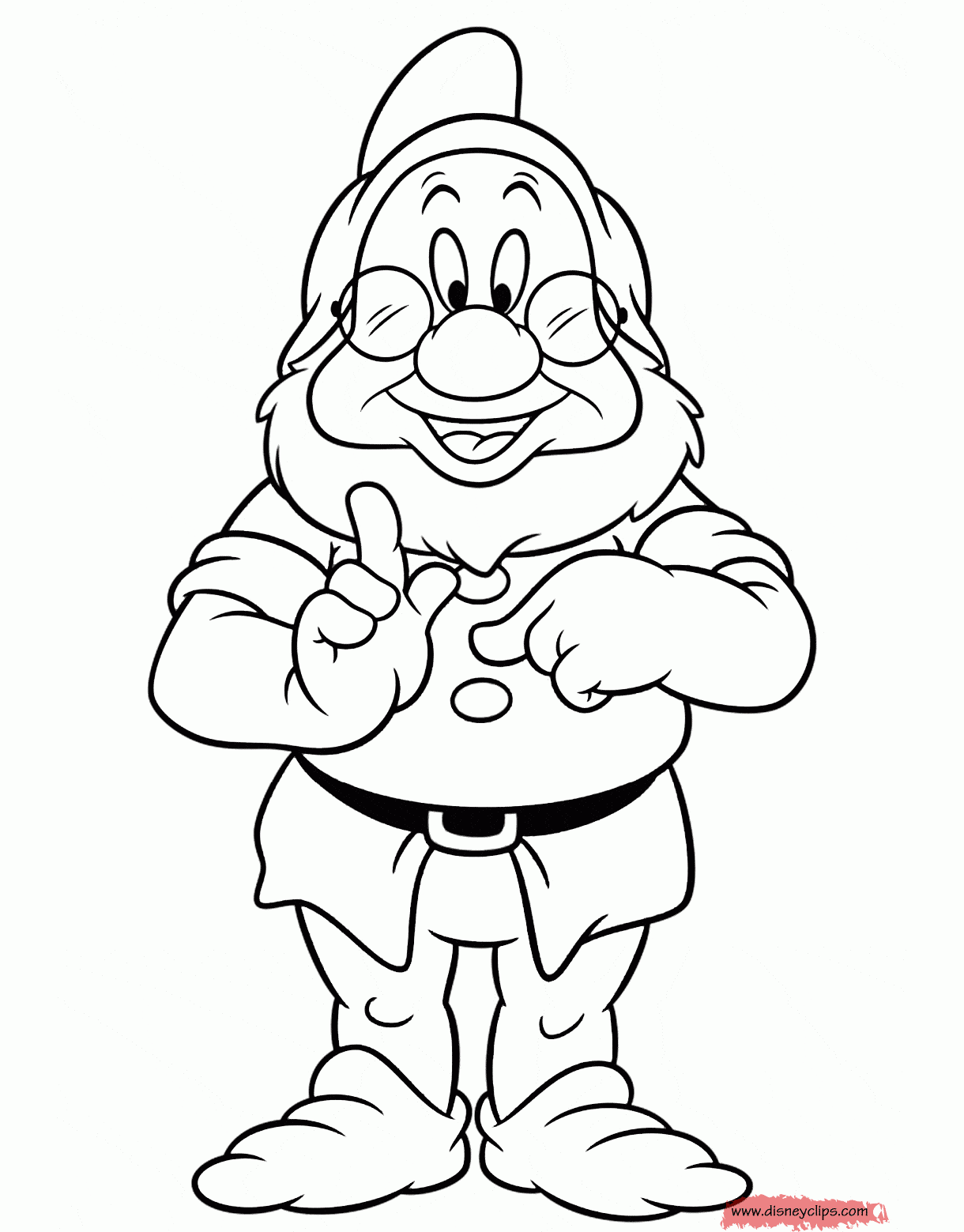 Snow White And The Seven Dwarfs Coloring Pages 4 Disneyclips