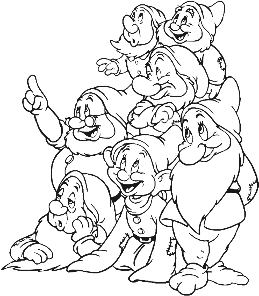 Snow White To Print For Free Snow White Coloring Pages For Kids