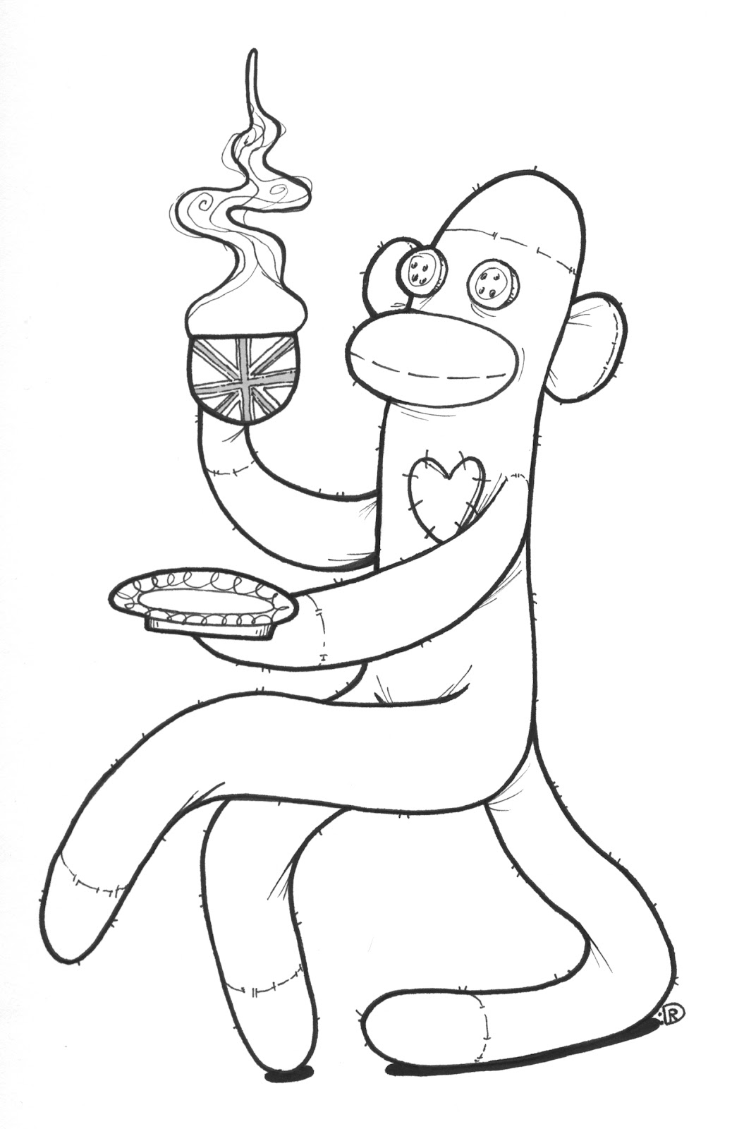 Sock Monkey Coloring Page At GetColorings Free Printable Colorings Pages To Print And Color