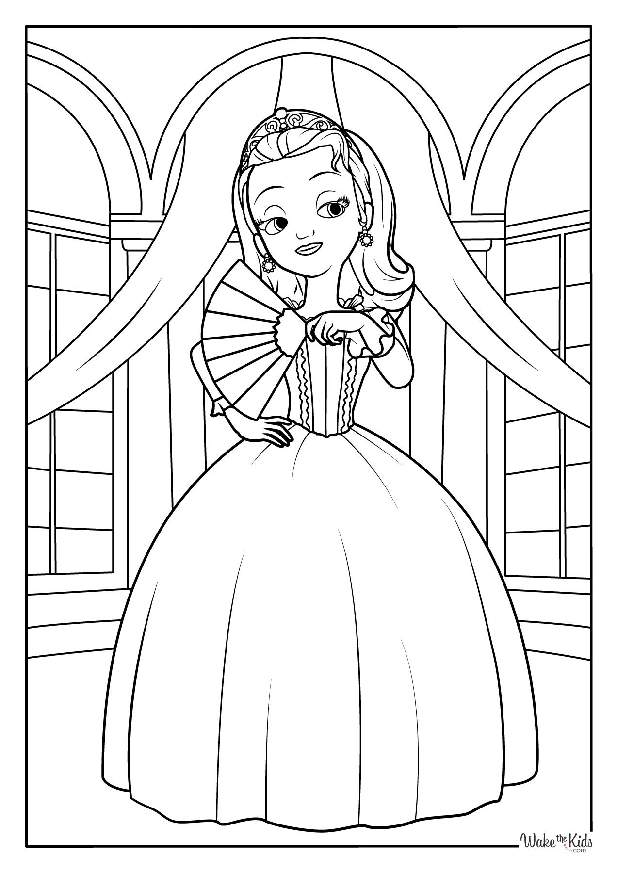 Princess Sofia Printable Coloring Pages