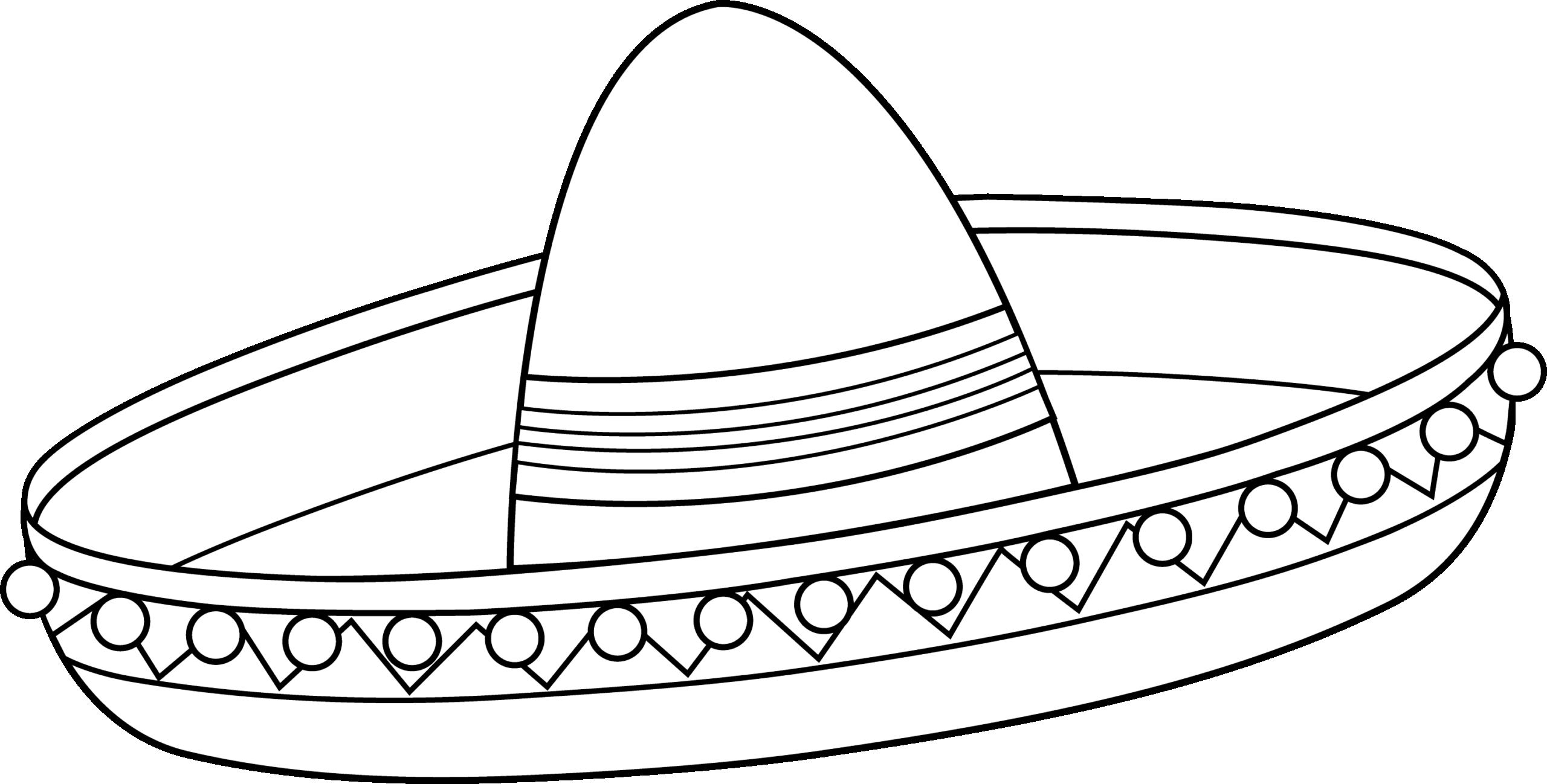 Sombrero Coloring Page