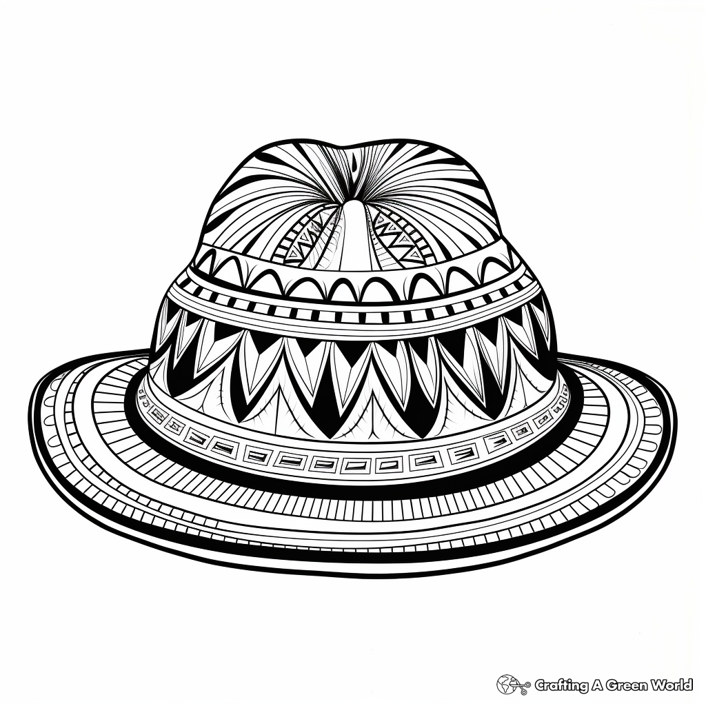 Sombrero Coloring Pages Free Printable 