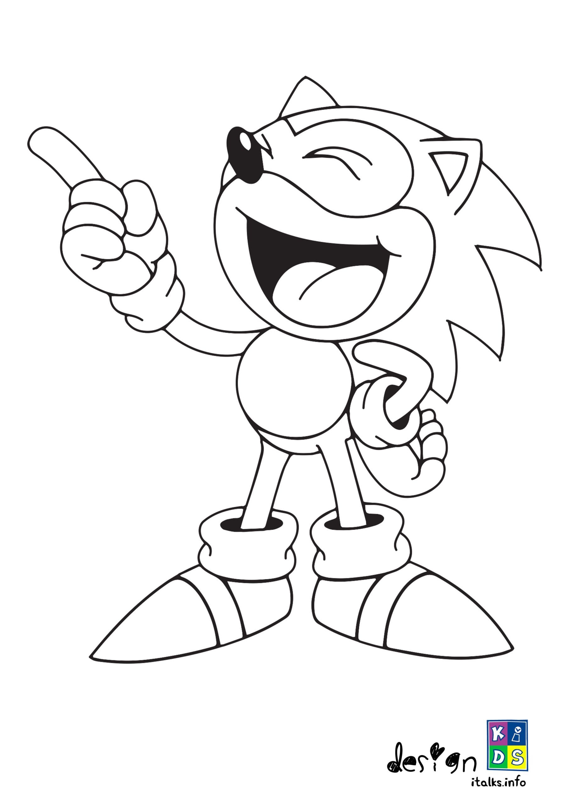 Sonic Coloring Page For Kids Coloring Pages Kids Wallpaper Coloring Pages For Kids