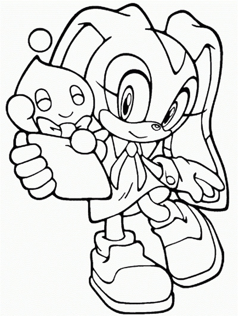 Sonic Coloring Page Printable