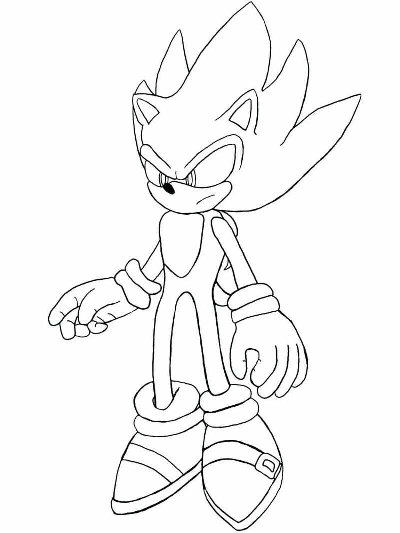 Sonic Coloring Page