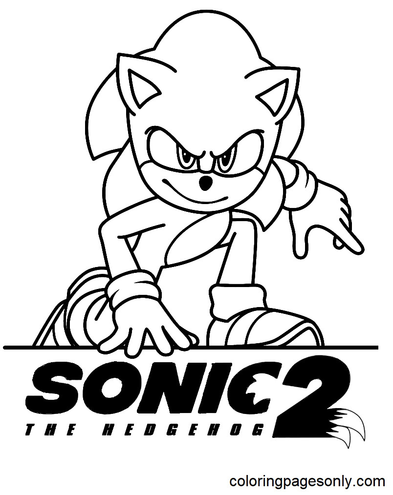 Sonic Printable Coloring Pages