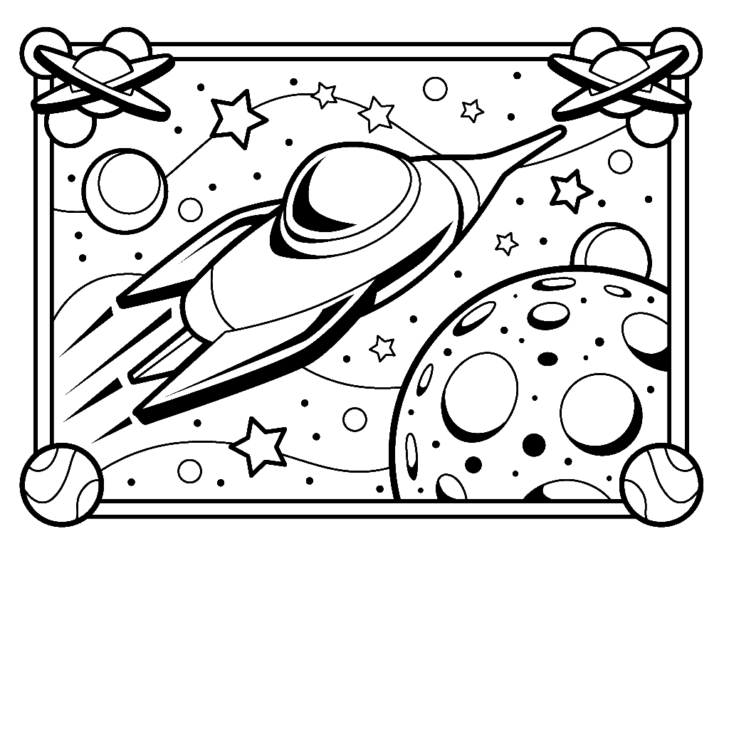 Printable Space Coloring Pages