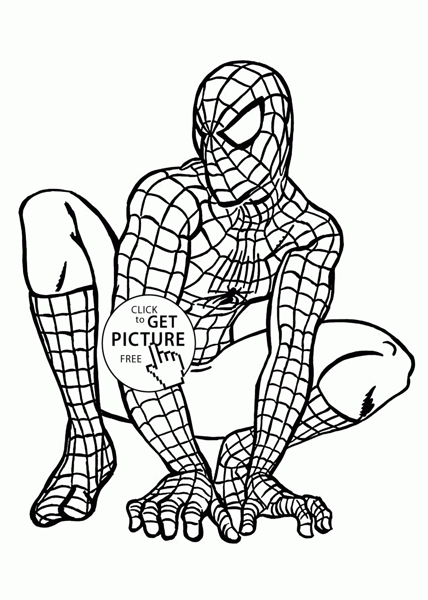 Spiderman Coloring Page Printable