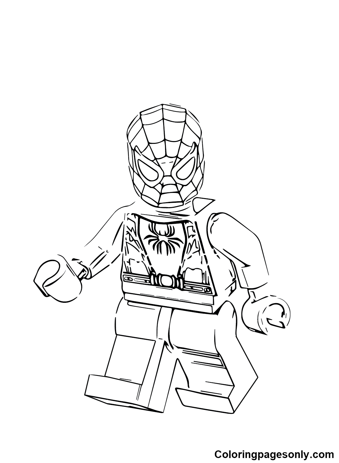 Lego Spiderman Coloring Pages Printable