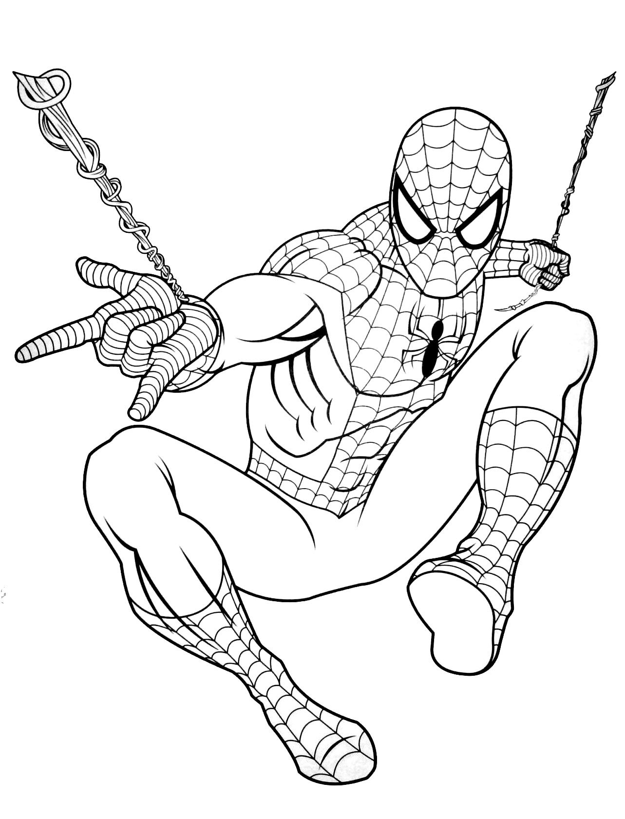 Spiderman Pictures To Print And Color