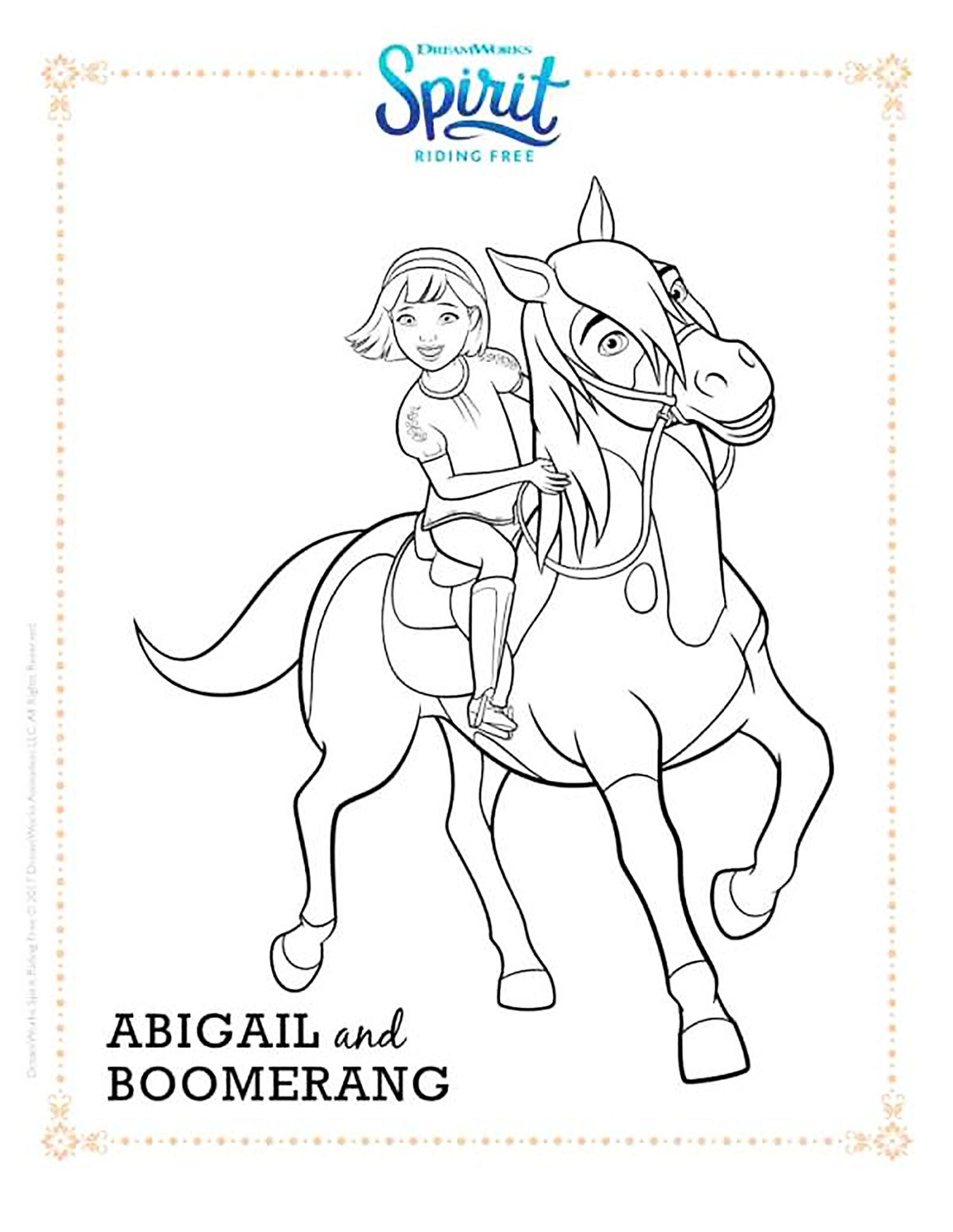 Spirit Coloring Pages Printable