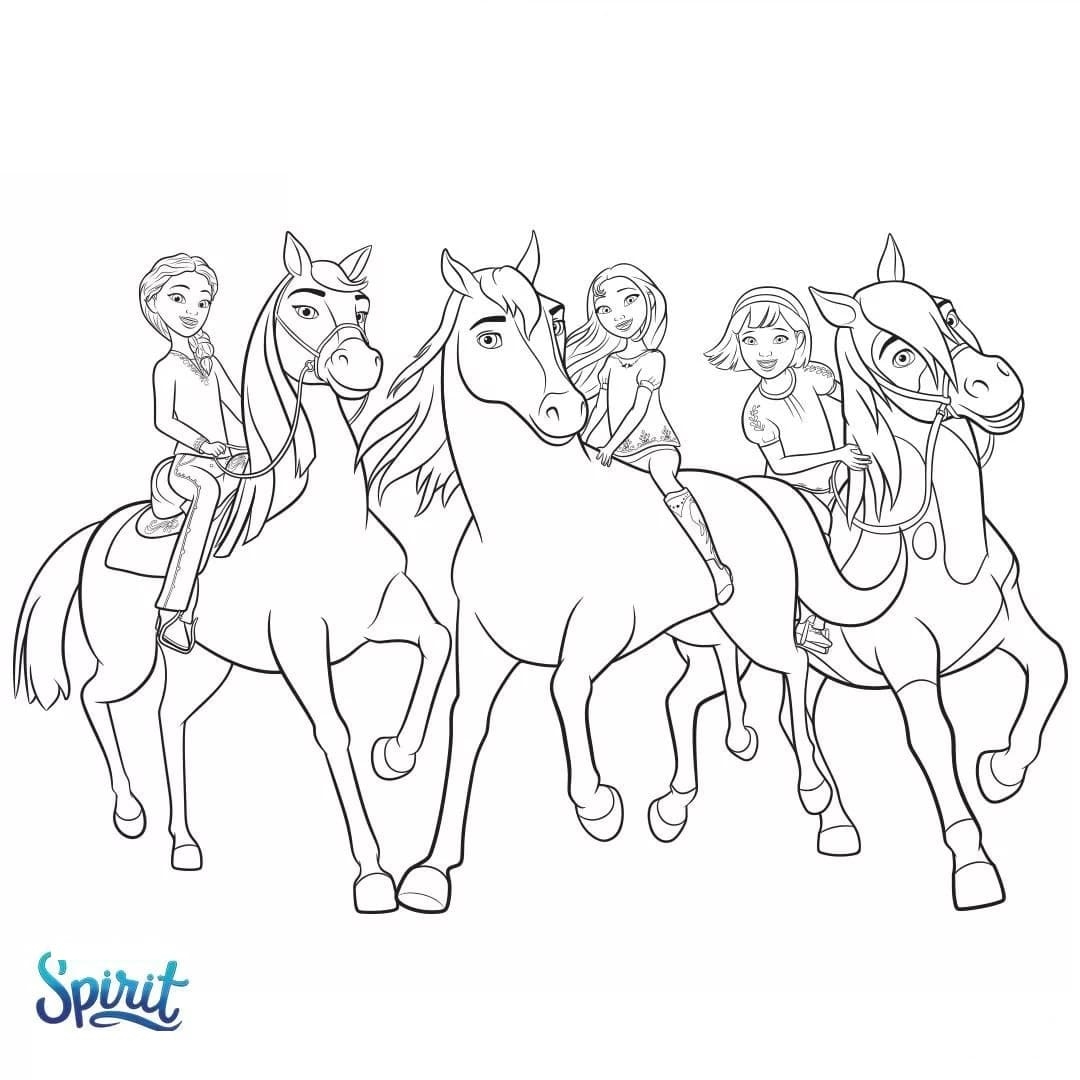 Spirit Riding Free Coloring Pages 40 New Images Free Printable