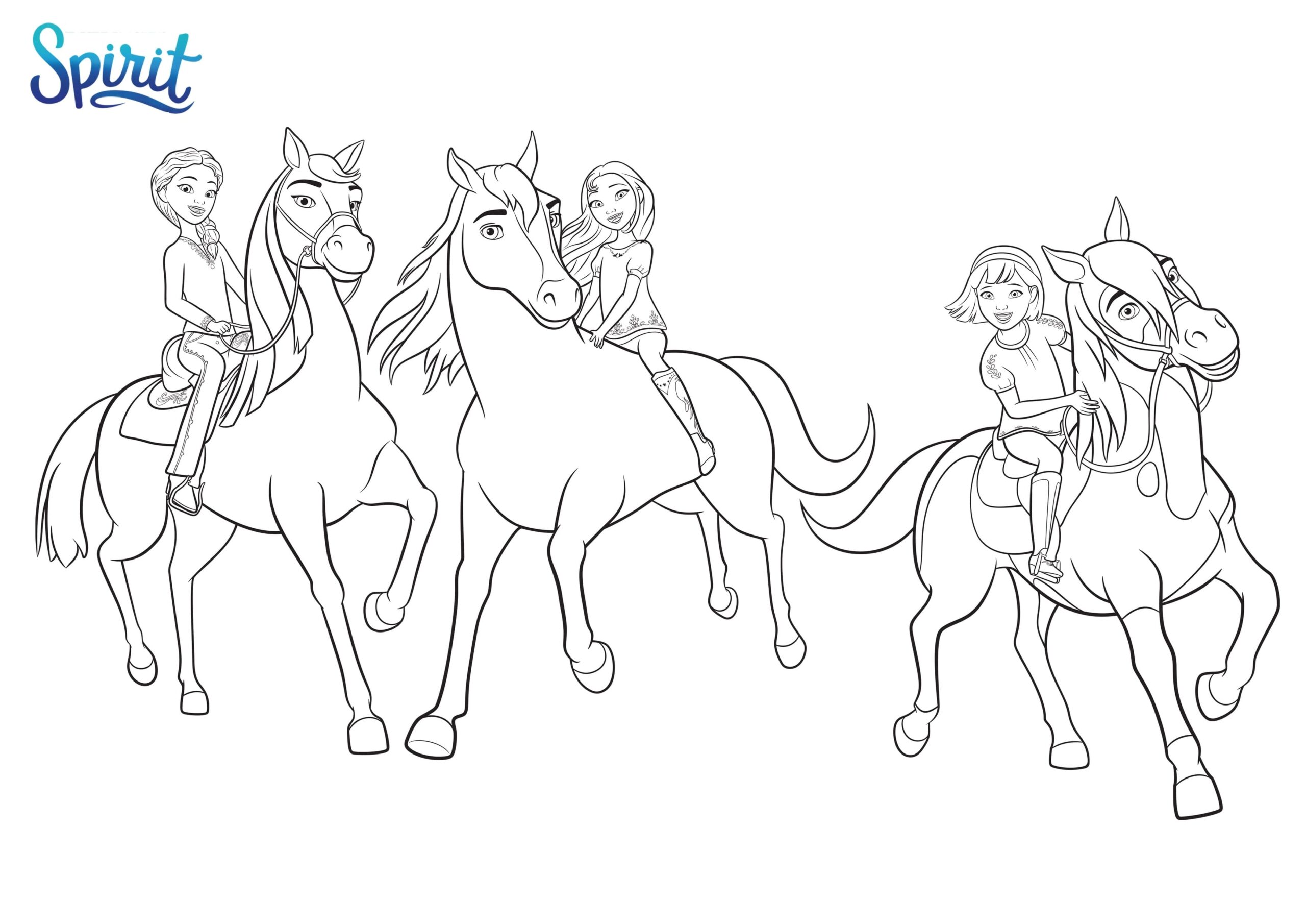 Spirit Riding Free Coloring Pages 40 New Images Free Printable