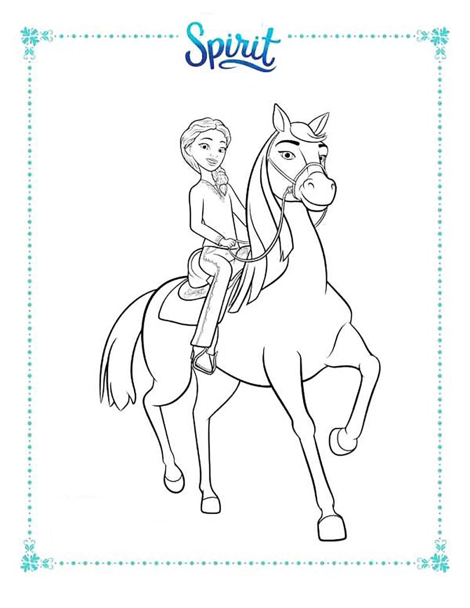 Spirit Riding Free Coloring Pages 40 New Images Free Printable