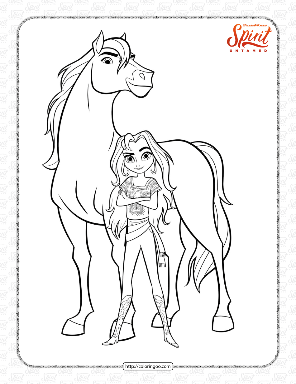 Spirit Riding Free Coloring Pages Best Coloring Pages For Kids Artofit