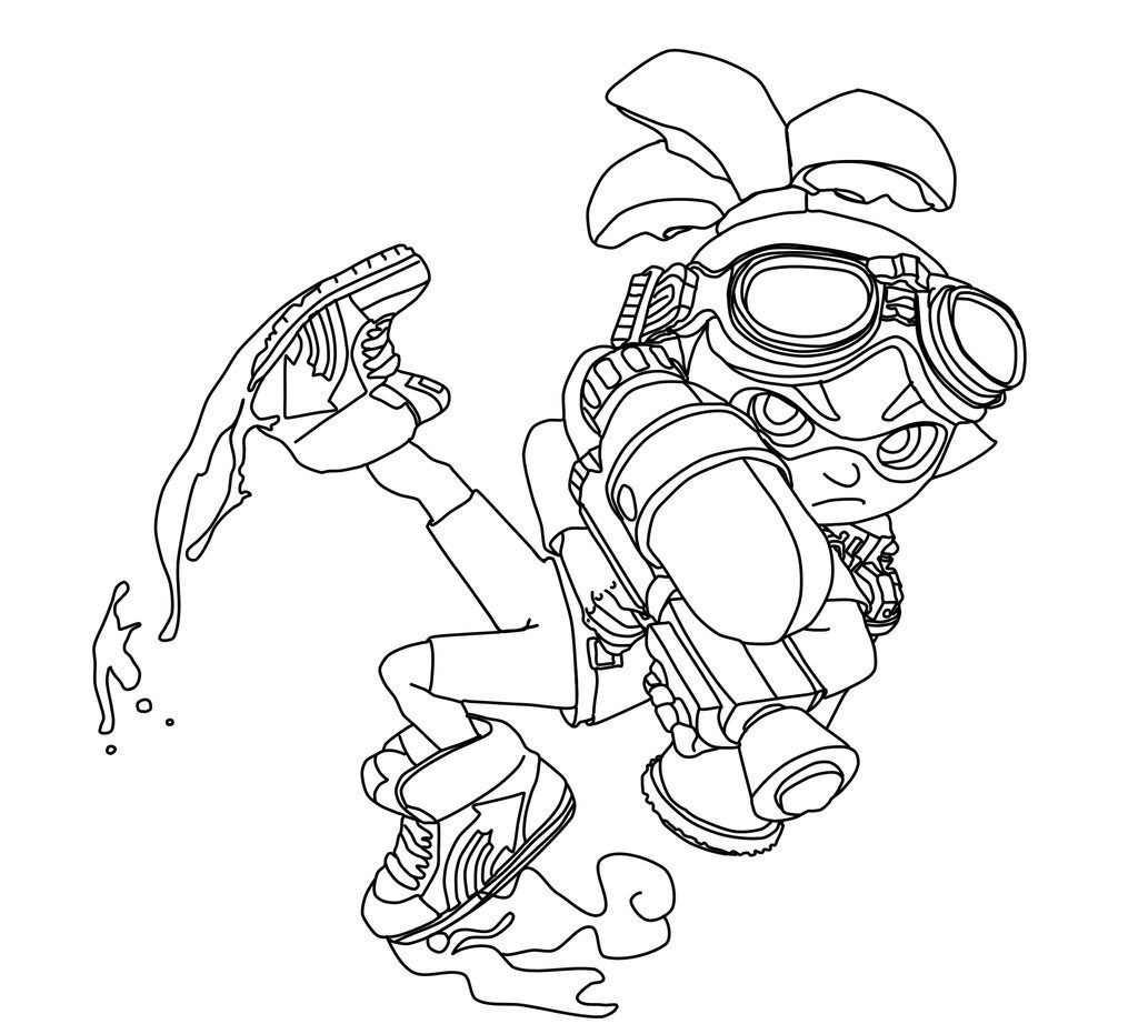 Splatoon Coloring Pages Best Coloring Pages For Kids