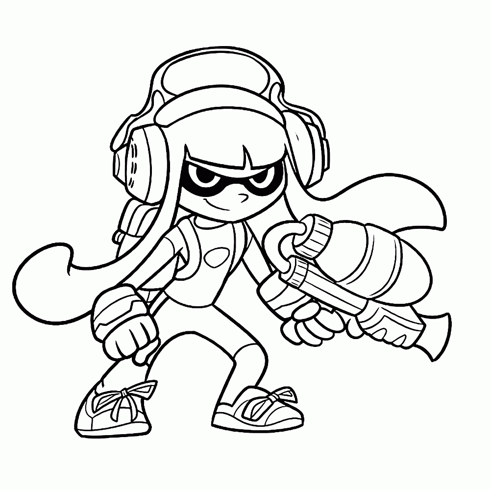 Splatoon Printable Coloring Pages