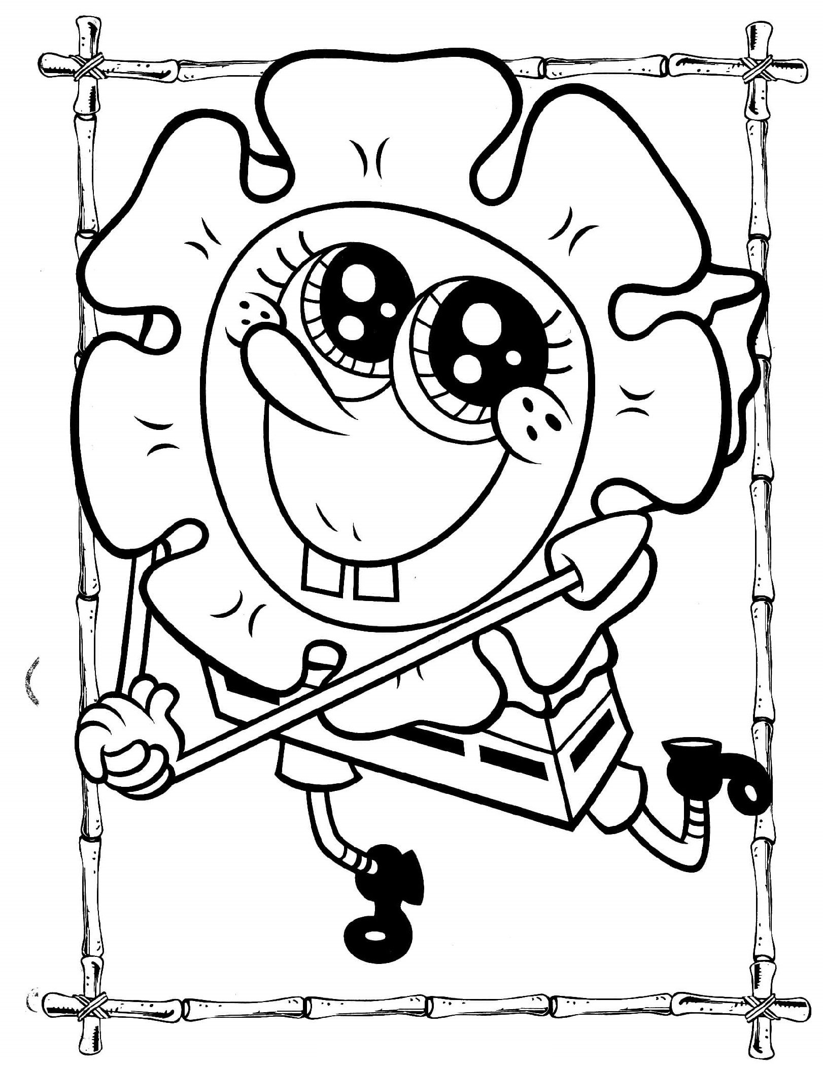 Spongebob Coloring Pages Printable Free Printable Word Searches