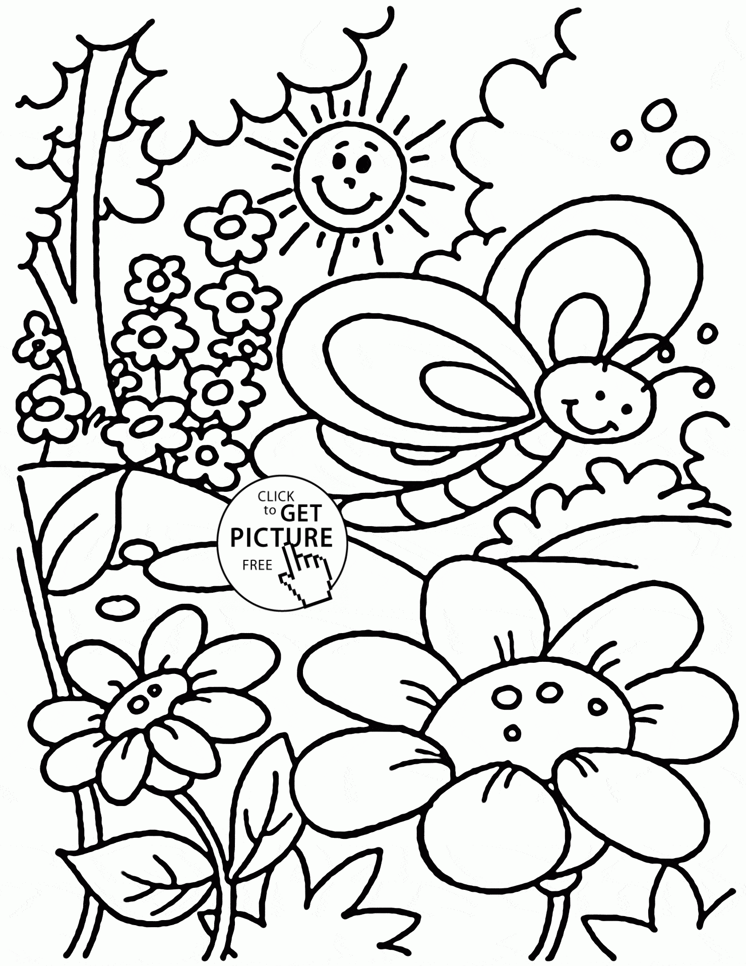 Spring Color Sheets Printable Spring Coloring Pages To Download And Print For Free Coloring Page