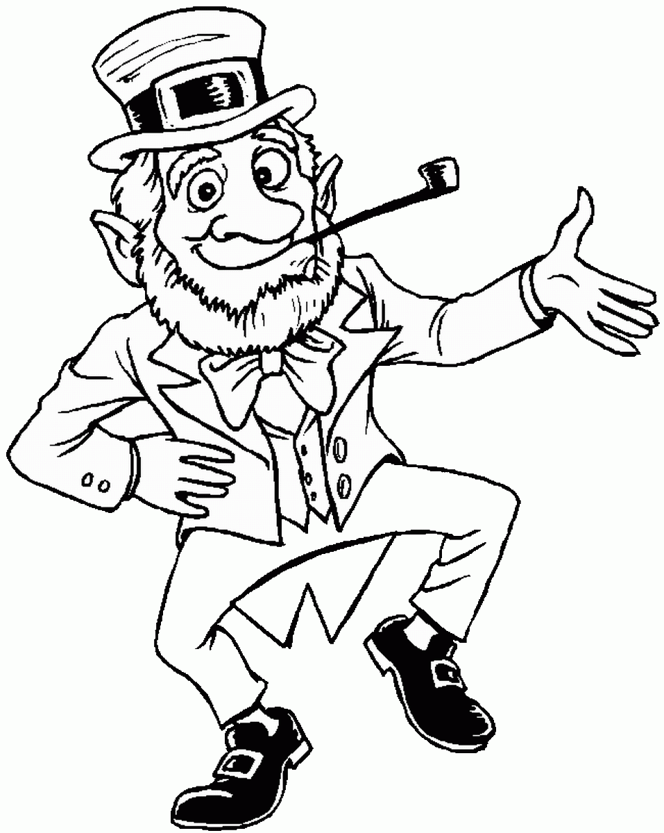 Saint Patrick Printable Coloring Page